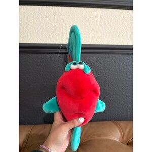 Funny Friends Jennifer Mazur Red Fish Plush Soft Sculpture Vintage